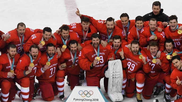 Сборная России - победитель Олимпийских игр-2018. Фото AFP Сборная России - победитель Олимпийских игр-2018. Фото AFP
