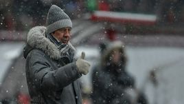 Вчера. Москва. Черкизово. "Локомотив" - "Спартак" - 0:0. Главный тренер железнодорожников Юрий СЕМИН.