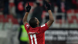 Воскресенье. Москва. "Спартак" - "СКА-Хабаровск" - 1:0. 90-я минута. Радость ФЕРНАНДУ после гола.