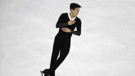 В произвольной программе на Олимпийских играх в Пхенчхане Натан ЧЕН исполнил шесть четверных прыжков.