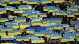 Болельщики сборной Украины.