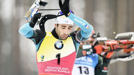 Холменколлен. Фуркад - первый в гонке преследования. Онлайн