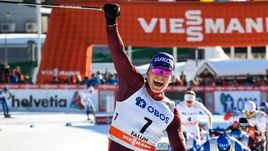 Сегодня. Фалун. Победный финиша Александра БОЛЬШУНОВА (№7).