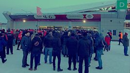 Очередь перед матчем "Рубин" - "Спартак".