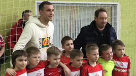 Сегодня. Москва. Артем ДЗЮБА, Леонид СЛУЦКИЙ и молодые спартаковцы.