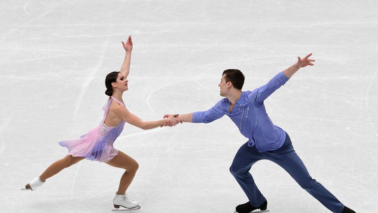 Вчера. Милан. Наталья ЗАБИЯКО и Александр ЭНБЕРТ в короткой программе чемпионата мира. Фото AFP Вчера. Милан. Наталья ЗАБИЯКО и Александр ЭНБЕРТ в короткой программе чемпионата мира. Фото AFP