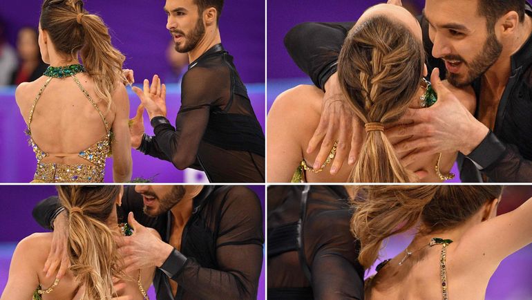 Проблемы с платьем Габриэлы ПАПАДАКИС. Фото AFP Проблемы с платьем Габриэлы ПАПАДАКИС. Фото AFP