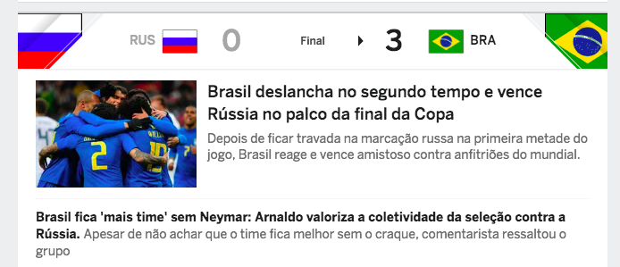 Портал ESPN Brasil о матче Россия - Бразилия (0:3). Портал ESPN Brasil о матче Россия - Бразилия (0:3).