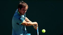 Вчера. Майами. Даниил МЕДВЕДЕВ в матче со Стефаносом Циципасом.