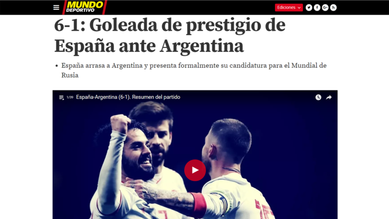 Mundo Deportivo. Mundo Deportivo.