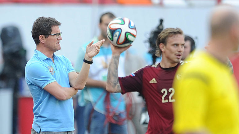 Фабио КАПЕЛЛО и Андрей ЕЩЕНКО. Фото Алексей ИВАНОВ Фабио КАПЕЛЛО и Андрей ЕЩЕНКО. Фото Алексей ИВАНОВ