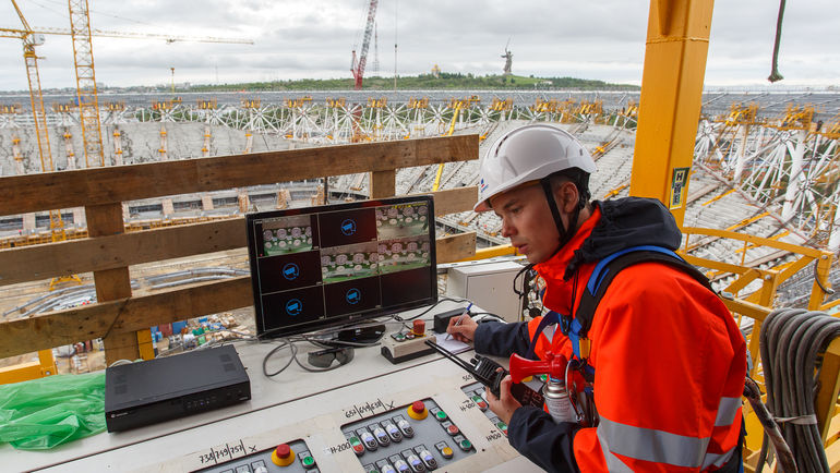 Строительство стадиона в Волгограде. Фото stroytransgaz.ru Строительство стадиона в Волгограде. Фото stroytransgaz.ru