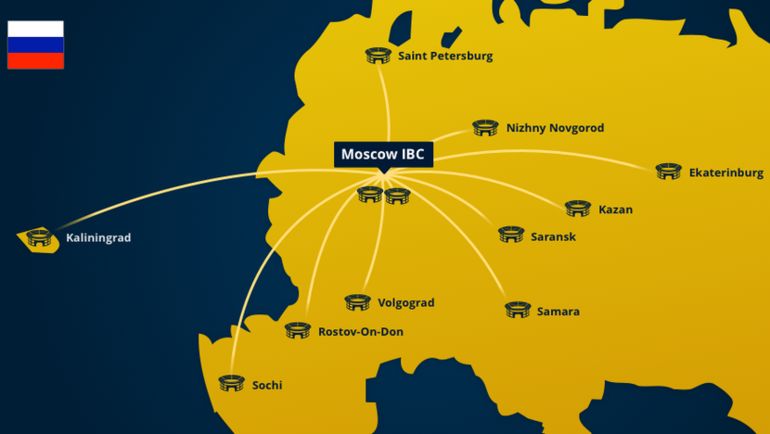 Видеоарбитры в специальной комнате в международном центре вещания получат доступ ко всем этим трансляциям - со всех 12 стадионов. Фото FIFA Видеоарбитры в специальной комнате в международном центре вещания получат доступ ко всем этим трансляциям - со всех 12 стадионов. Фото FIFA