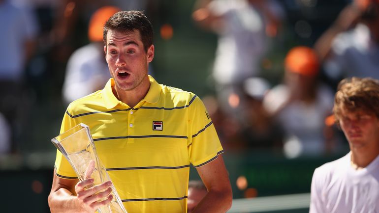 Воскресенье. Майами. Джон ИЗНЕР. Фото AFP Воскресенье. Майами. Джон ИЗНЕР. Фото AFP