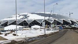 Строящаяся в Самаре "Космос Арена".