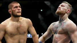 Хабиб НУРМАГОМЕДОВ (слева) и Коннор МАКГРЕГОР.