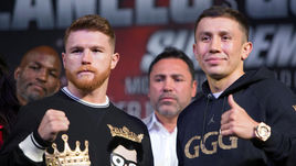 Сауль АЛЬВАРЕС (слева) и Геннадий ГОЛОВКИН.