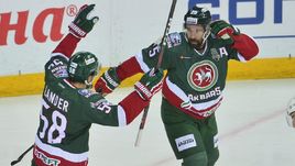 Гол Даниса ЗАРИПОВА был отменен, а без него "Ак Барс" снова победил ЦСКА со счетом 2:1.