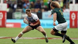 Игрок сборной России Дмитрий СУХИН (слева) против представителя ЮАР Вернера КОКА.