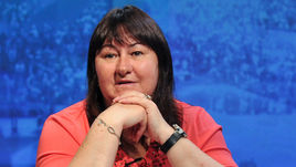 Апрель. Москва. Елена ВЯЛЬБЕ в редакции "СЭ".