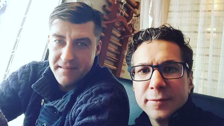 2018. Москва. Игорь КУДЕЛИН (слева). 2018. Москва. Игорь КУДЕЛИН (слева).