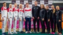 Сборная России проведет матч плей-офф Кубка федерации за право остаться в Мировой группе II против команды Латвии.