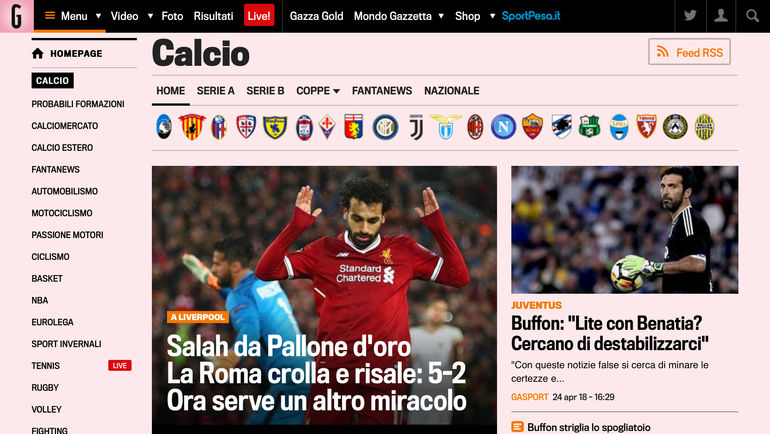 La Gazzetta dello sport (Италия). La Gazzetta dello sport (Италия).