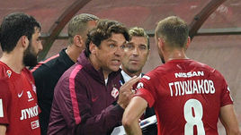 Георгий ДЖИКИЯ, Роман ПИЛИПЧУК, Массимо КАРРЕРА и Денис ГЛУШАКОВ (слева направо).