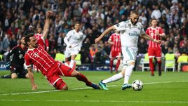 Вторник. Мадрид. "Реал" - "Бавария" - 2:2. Карим БЕНЗЕМА - автор дубля.