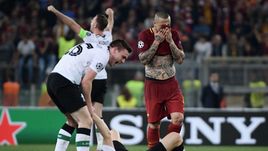 Среда. Рим. "Рома" – "Ливерпуль" – 4:2. Такие разные эмоции гостей и Раджи НАИНГГОЛАНА.