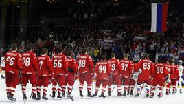 Игроки сборной России на чемпионате мира в Дании.