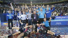 30 апреля 2017 года. Рим. "Перуджа" - "Зенит-Казань" - 0:3. Радость казанцев после победы в Лиге чемпионов. Смогут ли они повторить свой успех в этом году?