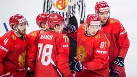 Хоккеисты сборной России.