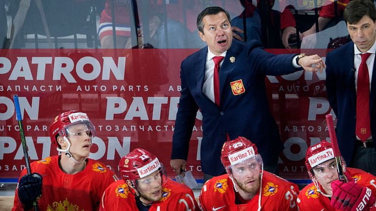 Илья ВОРОБЬЕВ на скамейке сборной России. Фото AFP Илья ВОРОБЬЕВ на скамейке сборной России. Фото AFP