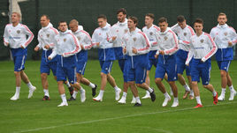 Сборная России: тренировка в Новогорске перед вылетом в Австрию