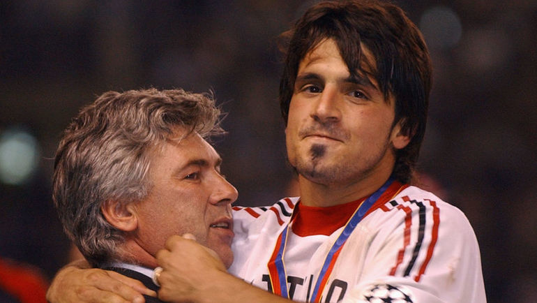 Карло АНЧЕЛОТТИ и Дженнаро ГАТТУЗО. Фото REUTERS Карло АНЧЕЛОТТИ и Дженнаро ГАТТУЗО. Фото REUTERS