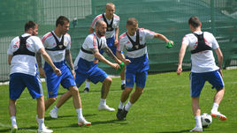 Понедельник. Нойштифт. Тренировка сборной России.