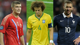 Игорь ДЕНИСОВ, ДАВИД ЛУИЗ, Карим БЕНЗЕМА.