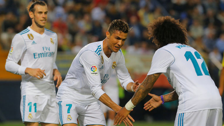 Гарет БЭЙЛ, КРИШТИАНУ РОНАЛДУ и МАРСЕЛУ. Фото REUTERS Гарет БЭЙЛ, КРИШТИАНУ РОНАЛДУ и МАРСЕЛУ. Фото REUTERS