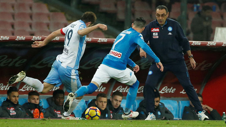 Маурицио САРРИ - в игре. Фото REUTERS Маурицио САРРИ - в игре. Фото REUTERS