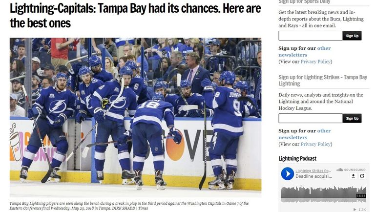 The Tampa Bay Times. The Tampa Bay Times.