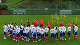 Тренировка сборной России.