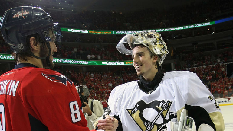 Александр ОВЕЧКИН и Марк-Андре ФЛЕРИ. Фото AFP Александр ОВЕЧКИН и Марк-Андре ФЛЕРИ. Фото AFP