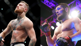 Конор МАКГРЕГОР (слева), Хабиб НУРМАГОМЕДОВ.