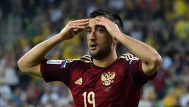 26 июня 2014 года. Куритиба. Алжир - Россия - 1:1. Реакция Александра САМЕДОВА на упущенный момент.