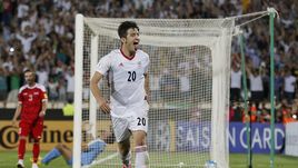 Один из лидеров сборной Ирана нападающий казанского "Рубина" Сердар АЗМУН.