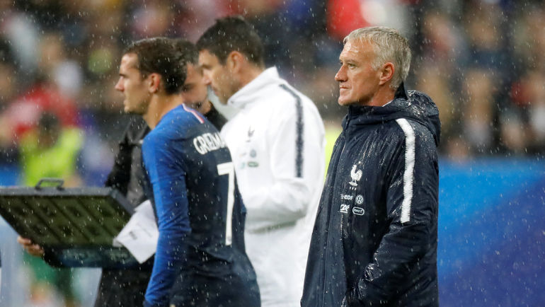 Оправдает ли Антуан ГРИЗМАНН надежды Дидье ДЕШАМА? Фото REUTERS Оправдает ли Антуан ГРИЗМАНН надежды Дидье ДЕШАМА? Фото REUTERS