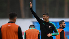 10 июня. Кратово. База УТЦ "Кратово". Тренировка сборной Португалии перед Чемпионатом Мира 2018. КРИШТИАНУ РОНАЛДУ.