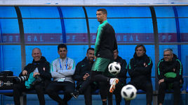 Воскресенье. Кратово. Криштиану РОНАЛДУ на тренировке сборной Португалии.