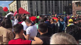 Футбольный карнавал в Москве.